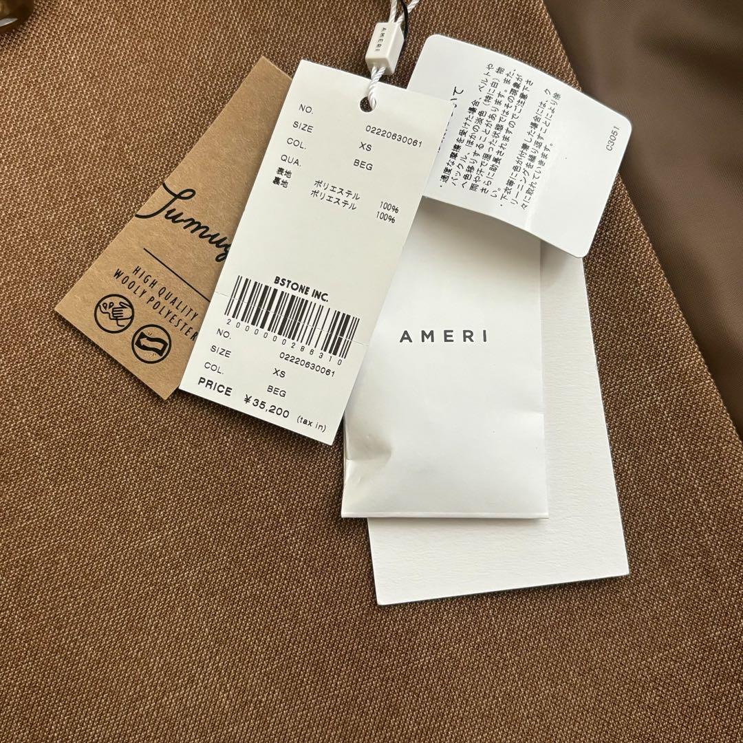 【新品タグ付き】AMERI アメリ テーラードジャケット ameri 茶 コート