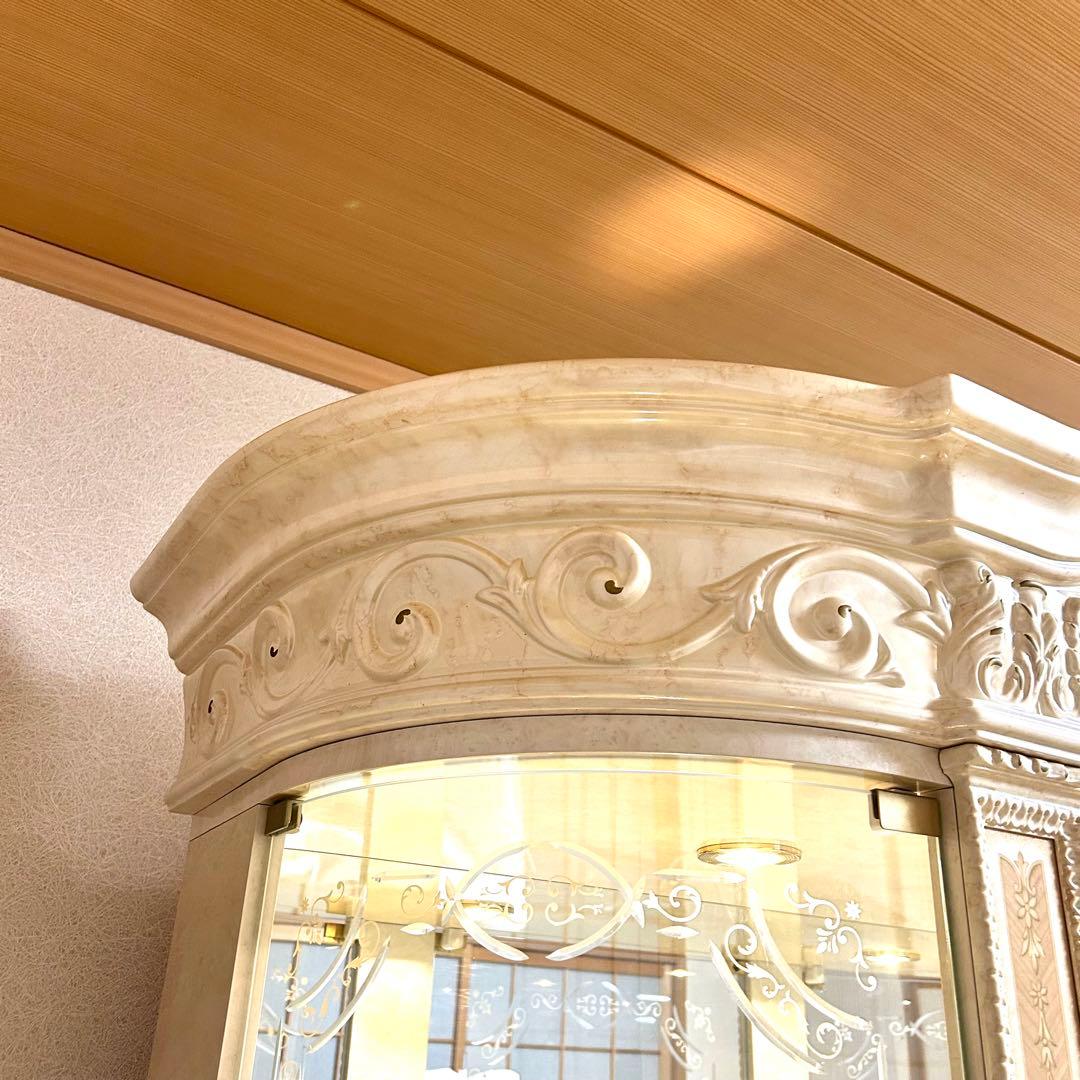 美品✨サルタレッリ　ヴェルサイユ　棚　アンティーク　照明　猫脚　ガラス　高級