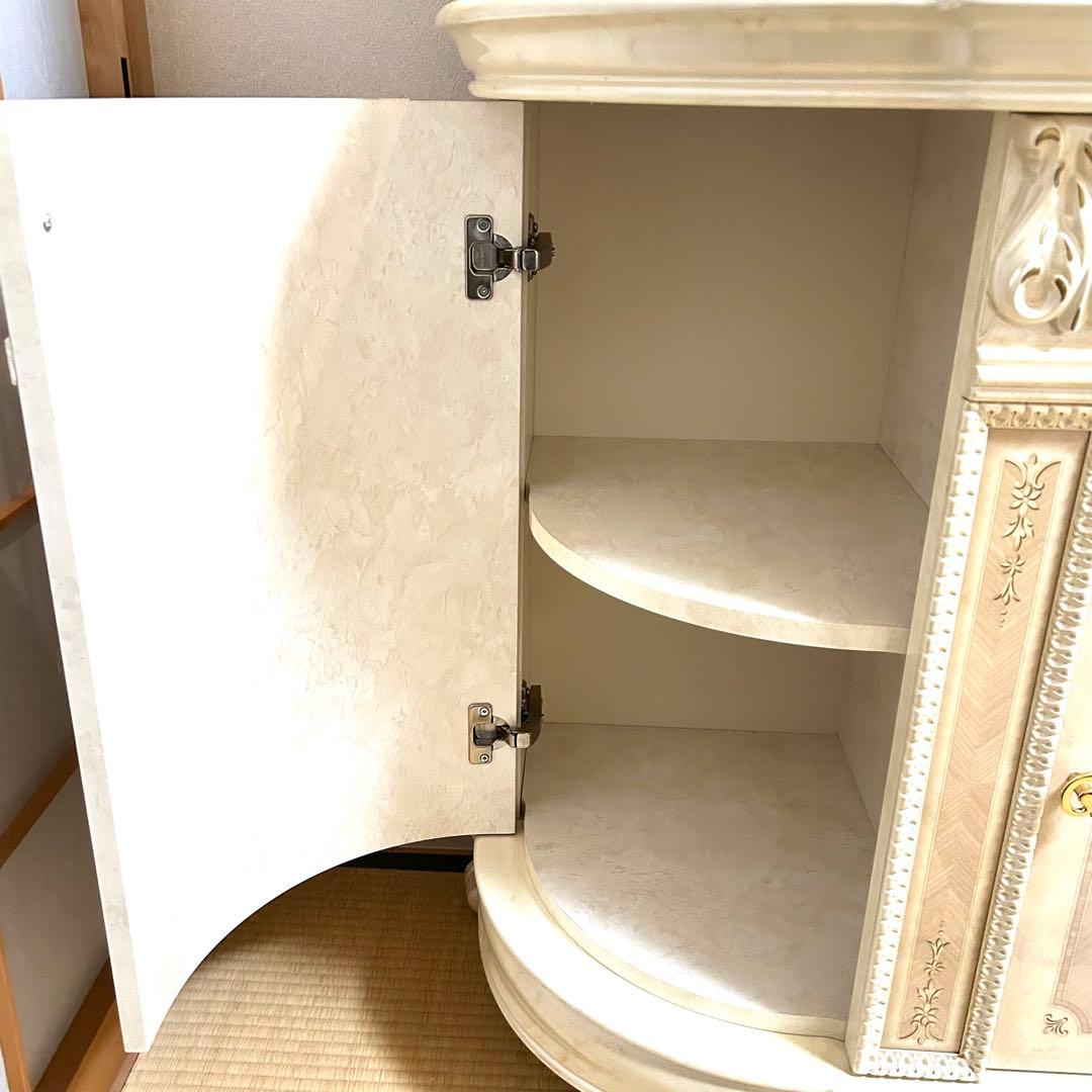 美品✨サルタレッリ　ヴェルサイユ　棚　アンティーク　照明　猫脚　ガラス　高級