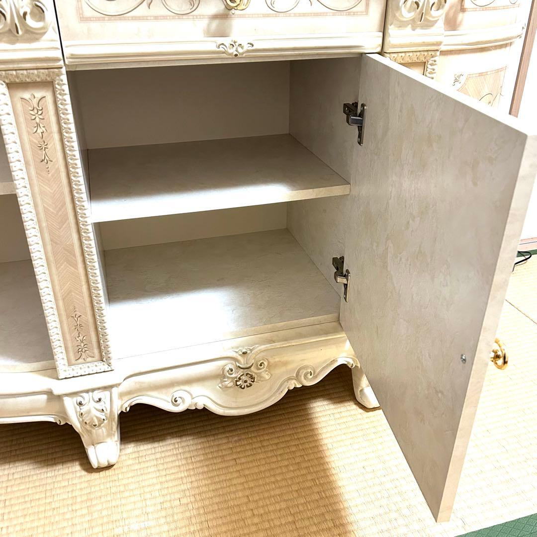 美品✨サルタレッリ　ヴェルサイユ　棚　アンティーク　照明　猫脚　ガラス　高級