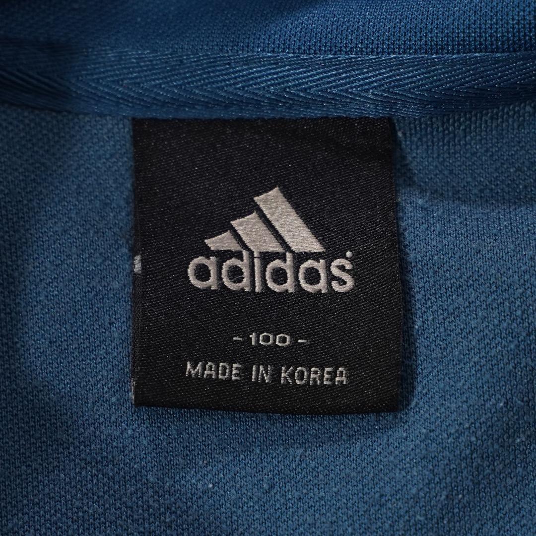 adidas アディダス トラックジャケット 古着 L 青 オレンジ 18274