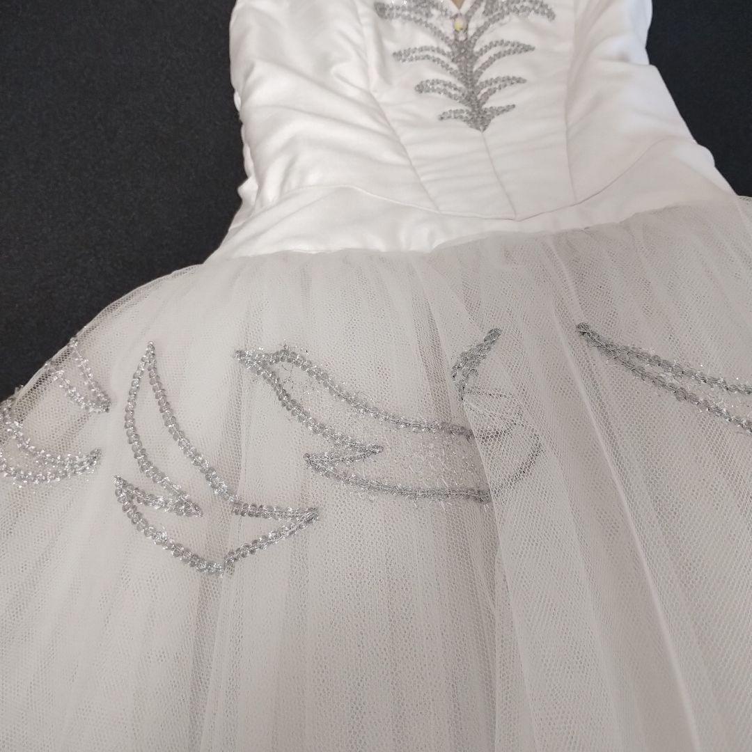 大人用 バレエ衣装 ホワイトチュチュスタイルレオタード