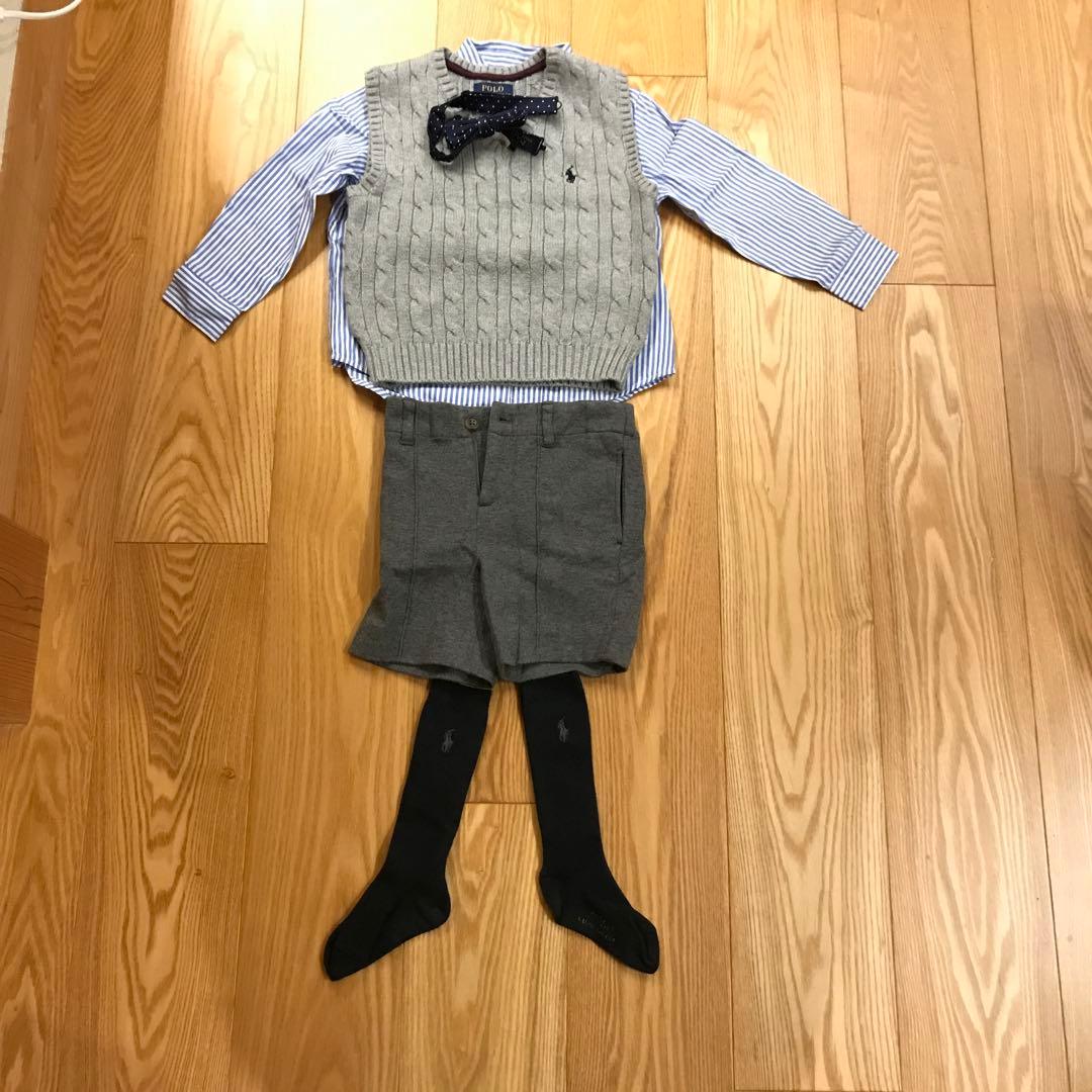 ラルフローレン　フォーマル 　100　男の子　七五三　卒園式　紺ブレ　ポロ