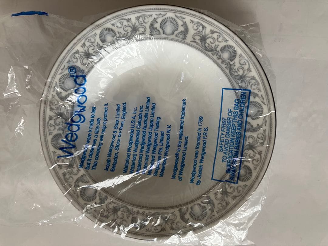 ウェッジウッド ドルフィンホワイト　 スーププレート　６枚