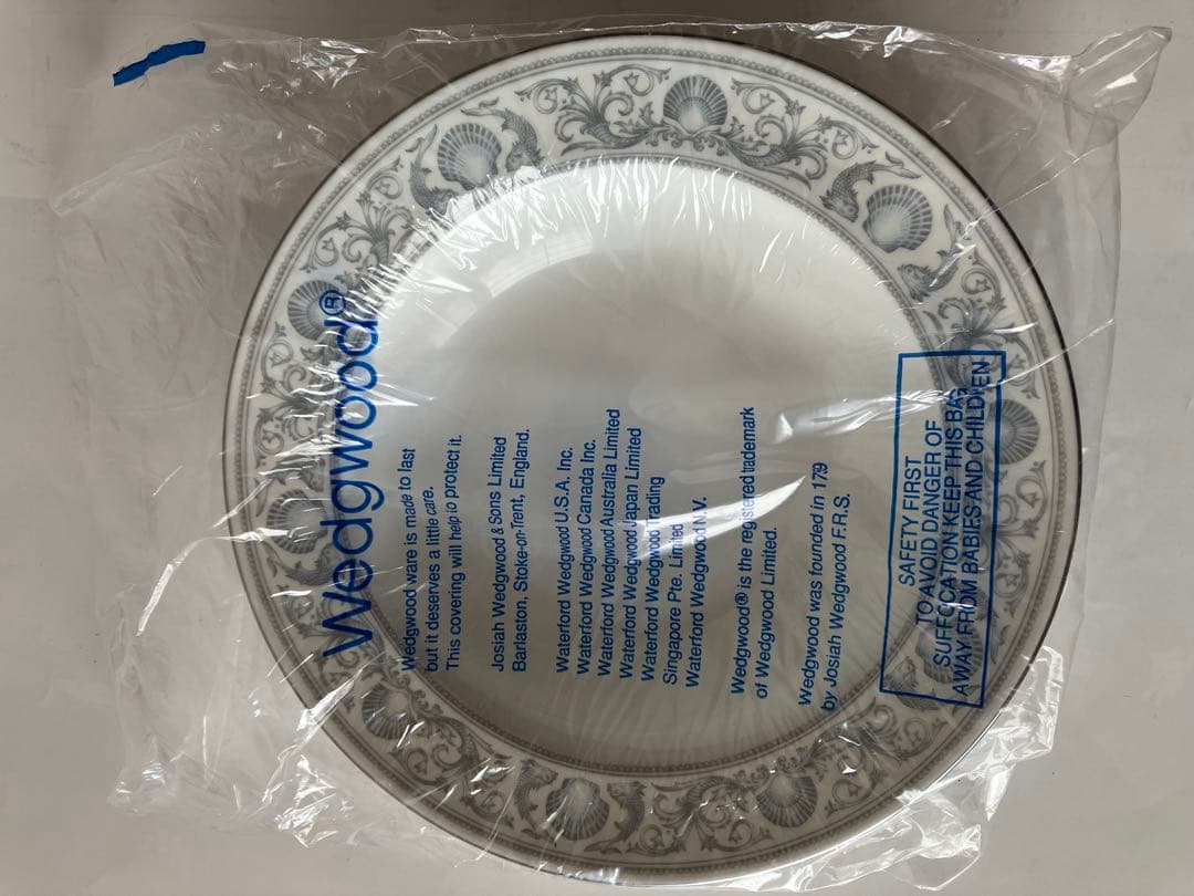 ウェッジウッド ドルフィンホワイト　 スーププレート　６枚