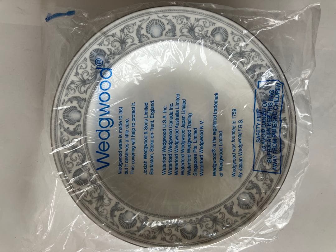 ウェッジウッド ドルフィンホワイト　 スーププレート　６枚