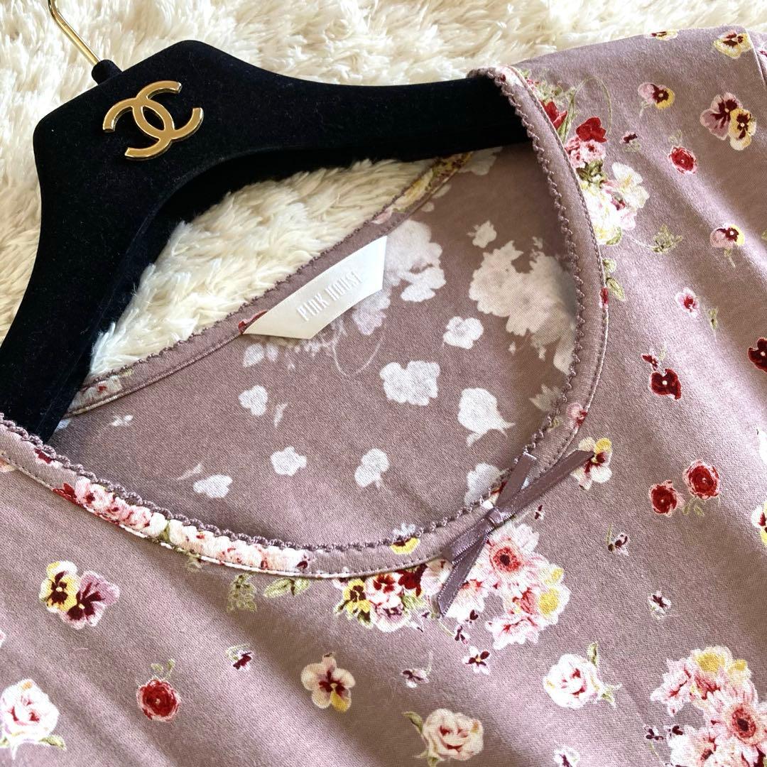 【未使用】ピンクハウス 2点セット クロシェカーディガン＆ワンピース フラワー