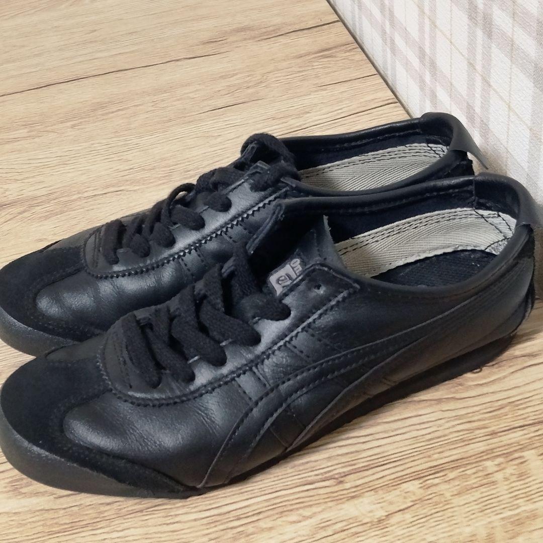 美品 OnitsukaTiger オニツカタイガー メキシコ66 黒 スニーカー