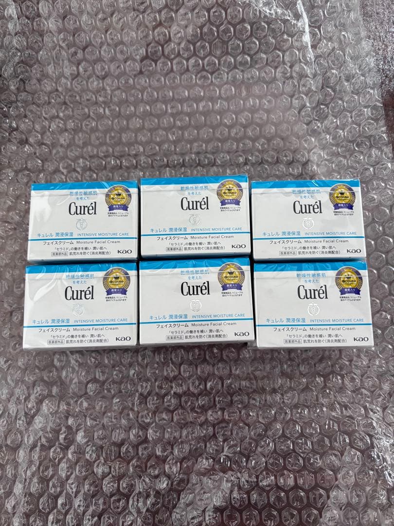 りなページ キュレル 潤浸保湿 フェイスクリーム 40g（6個）