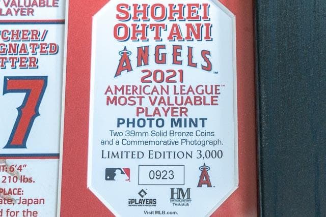 【新春セール中】2021年 大谷翔平 AL MVP