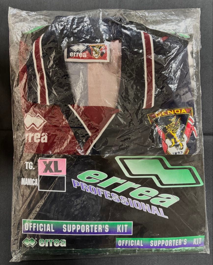 【新品未使用】serreaセリエA Genoaジェノア ユニフォーム 三浦知良