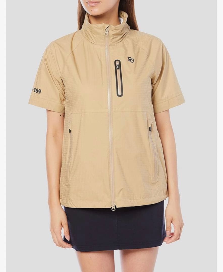 PEARLY GATES パーリーゲイツ　レインウエア　ブルゾン　ベージュ0