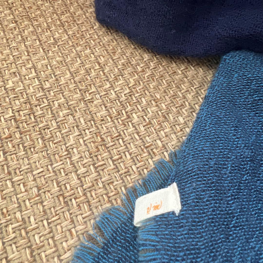 パラスパレス　ヴーム vmマフラー　ウール　ブルー　未使用品