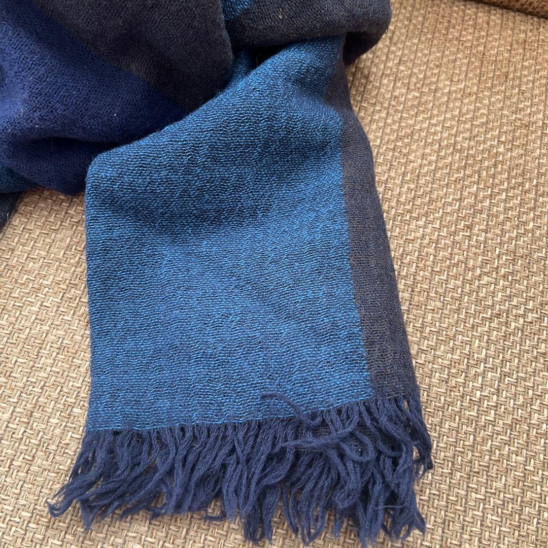 パラスパレス　ヴーム vmマフラー　ウール　ブルー　未使用品