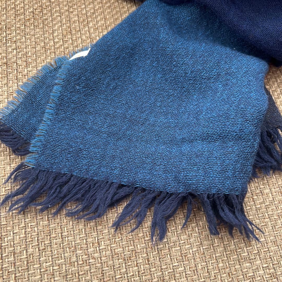 パラスパレス　ヴーム vmマフラー　ウール　ブルー　未使用品