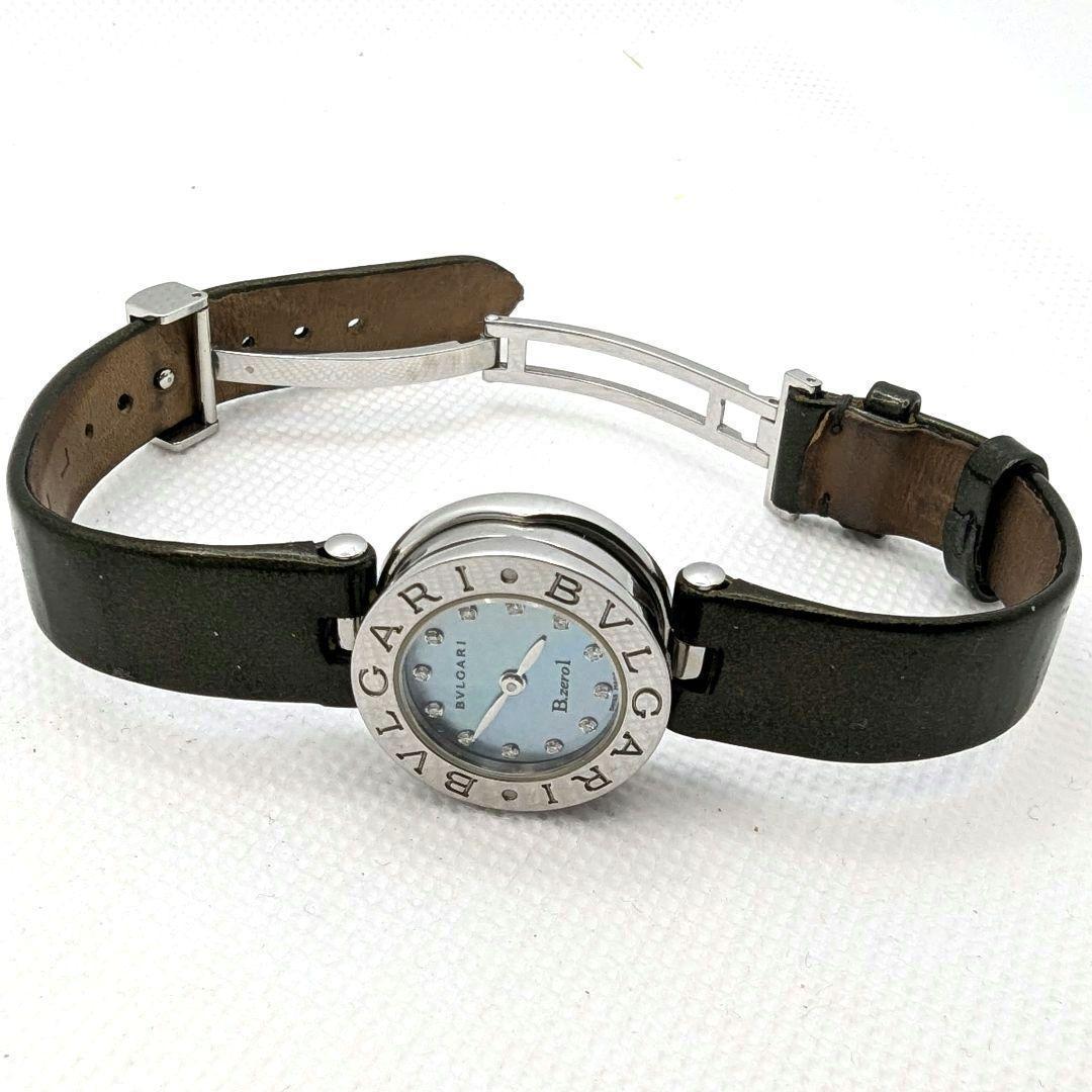 BVLGARI B-zero1 シェル文字盤 ダイヤ 腕時計 保証書付き