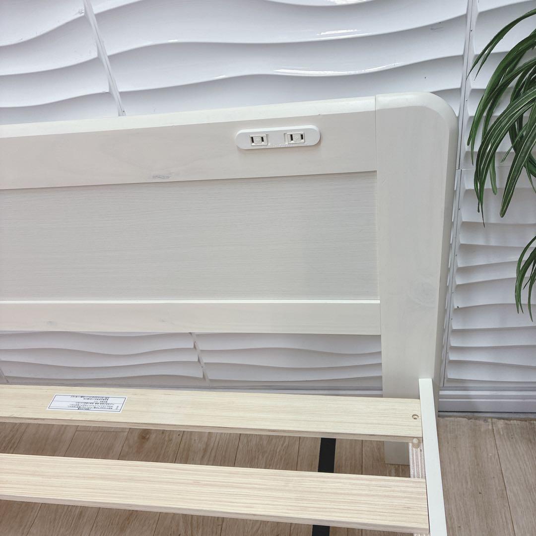 ◇大阪府 神戸市 配達料無料！◇ニトリ◇すのこベッド◇コンセント付き◇セミダブル