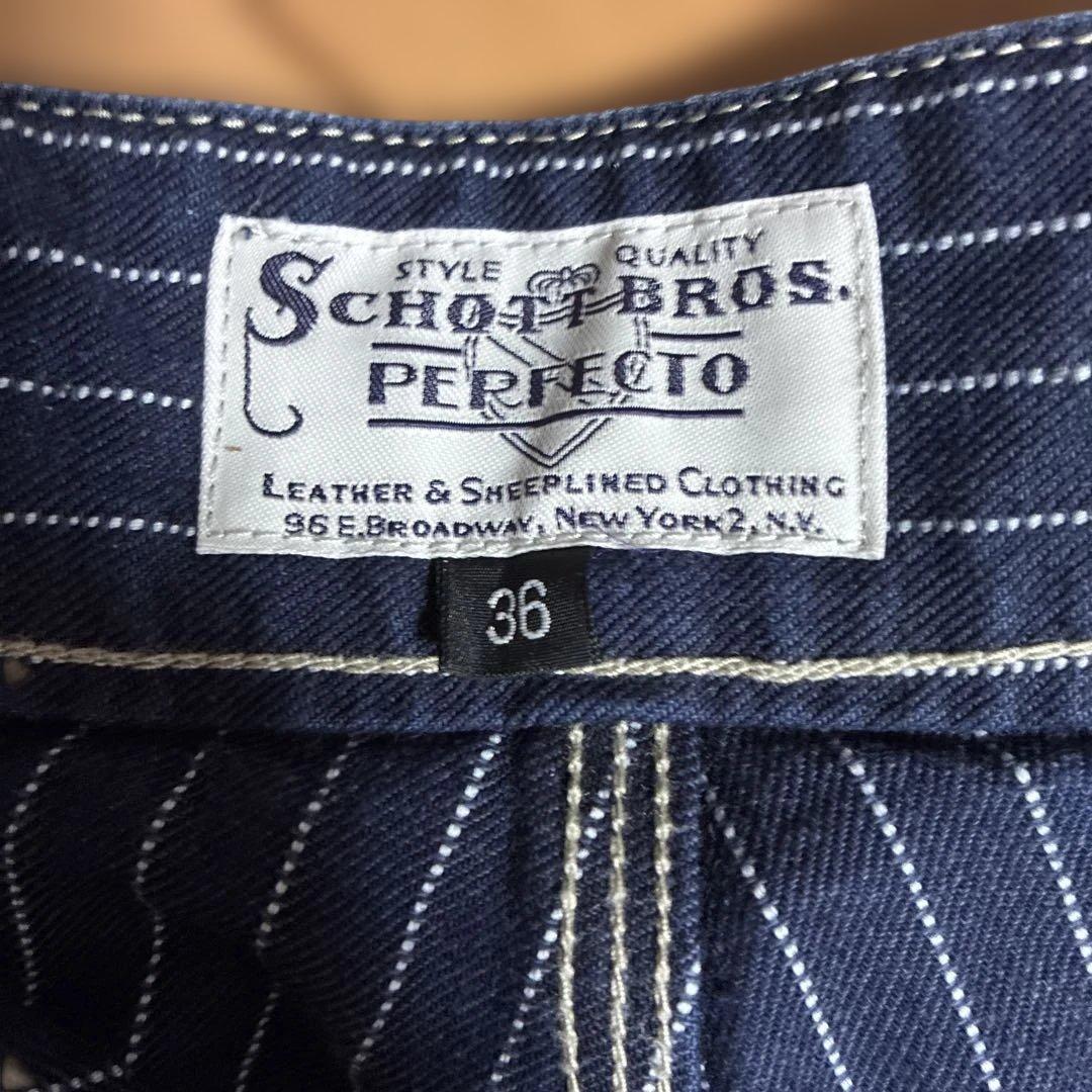 ク*パ様 SCHOTT BROS. PERFECTO ストライプパンツとベストセ