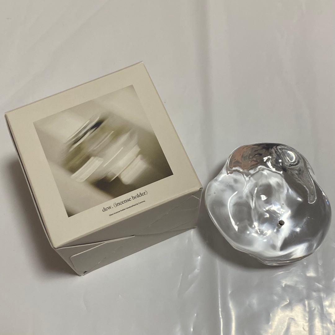 美品【comma】DEW. (INCENSE HOLDER) お香立て ガラス