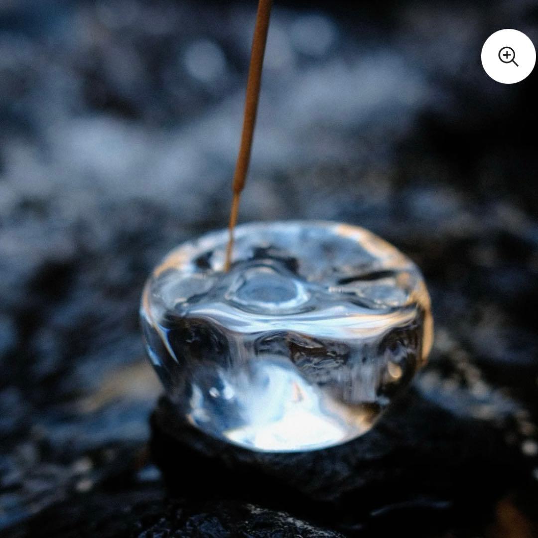 美品【comma】DEW. (INCENSE HOLDER) お香立て ガラス