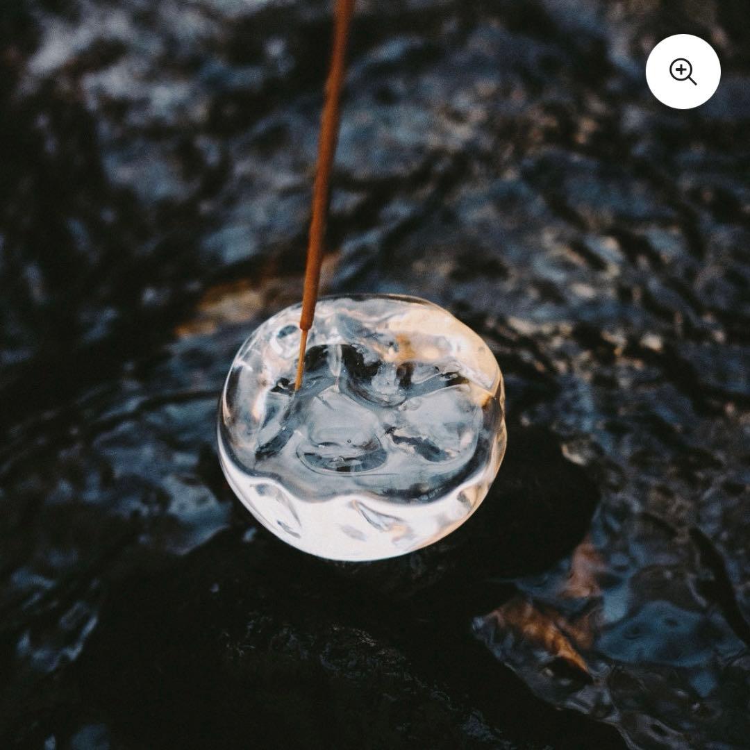 美品【comma】DEW. (INCENSE HOLDER) お香立て ガラス