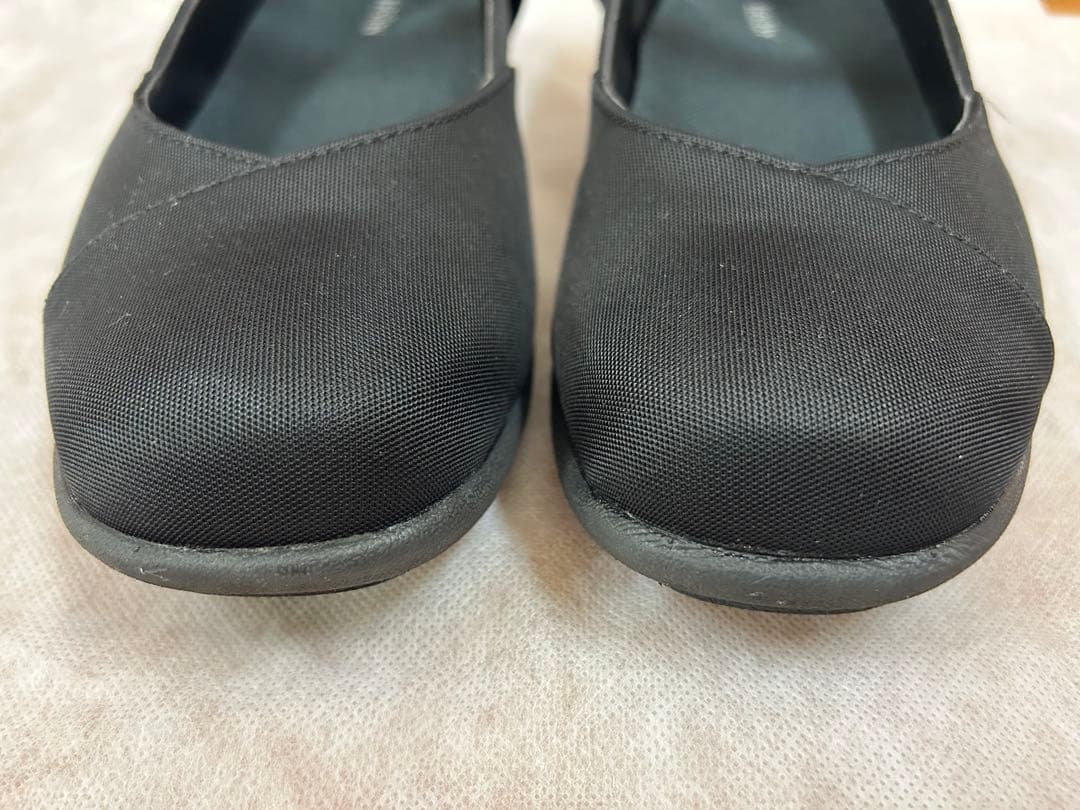 AKAIISHI ブラック160膝楽パンプスオールウェザー　25.0