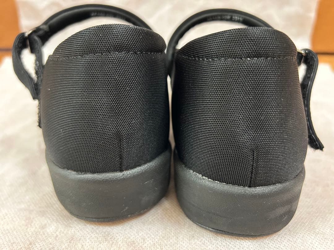 AKAIISHI ブラック160膝楽パンプスオールウェザー　25.0