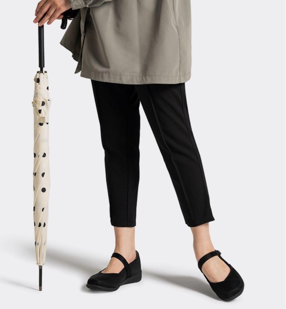 AKAIISHI ブラック160膝楽パンプスオールウェザー　25.0