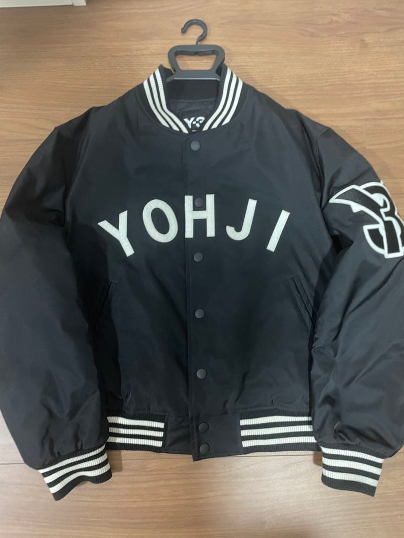 Y-3 スタジャン ボンバージャケット　ブラック Lサイズ