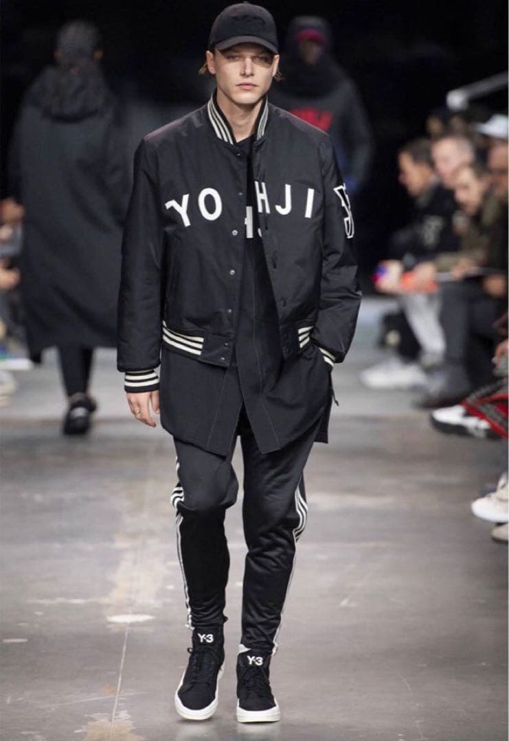 Y-3 スタジャン ボンバージャケット　ブラック Lサイズ