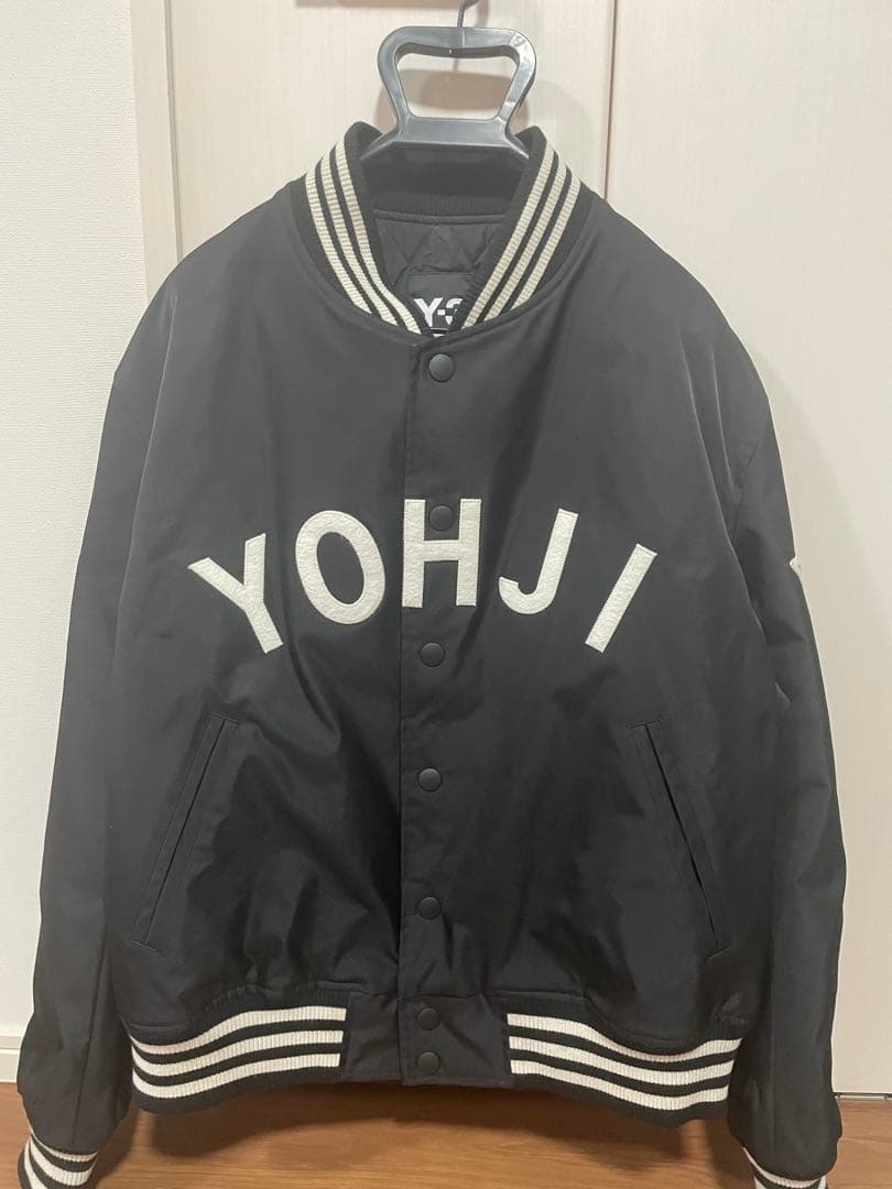 Y-3 スタジャン ボンバージャケット　ブラック Lサイズ