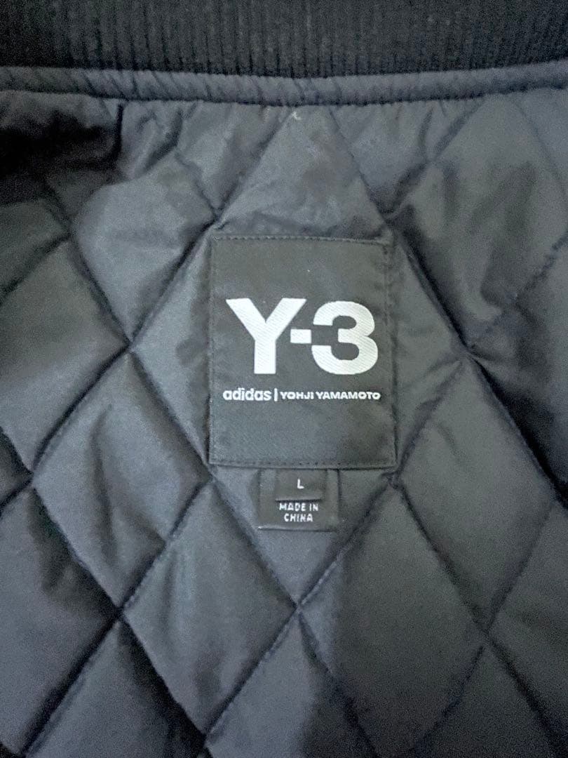 Y-3 スタジャン ボンバージャケット　ブラック Lサイズ