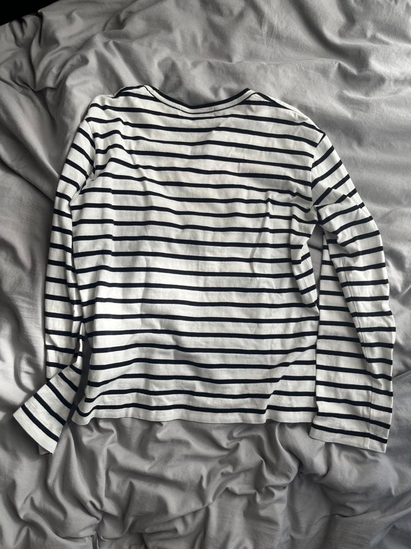 BLACK COMME des GARÇONS ストライプ長袖カットソー L