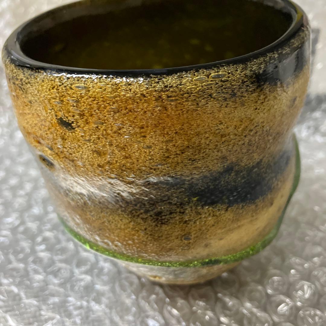 稲嶺盛吉　泡グラス