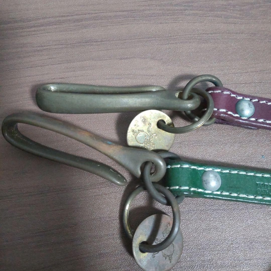 未使用　革蛸　ウォレットチェーン　+他オマケ