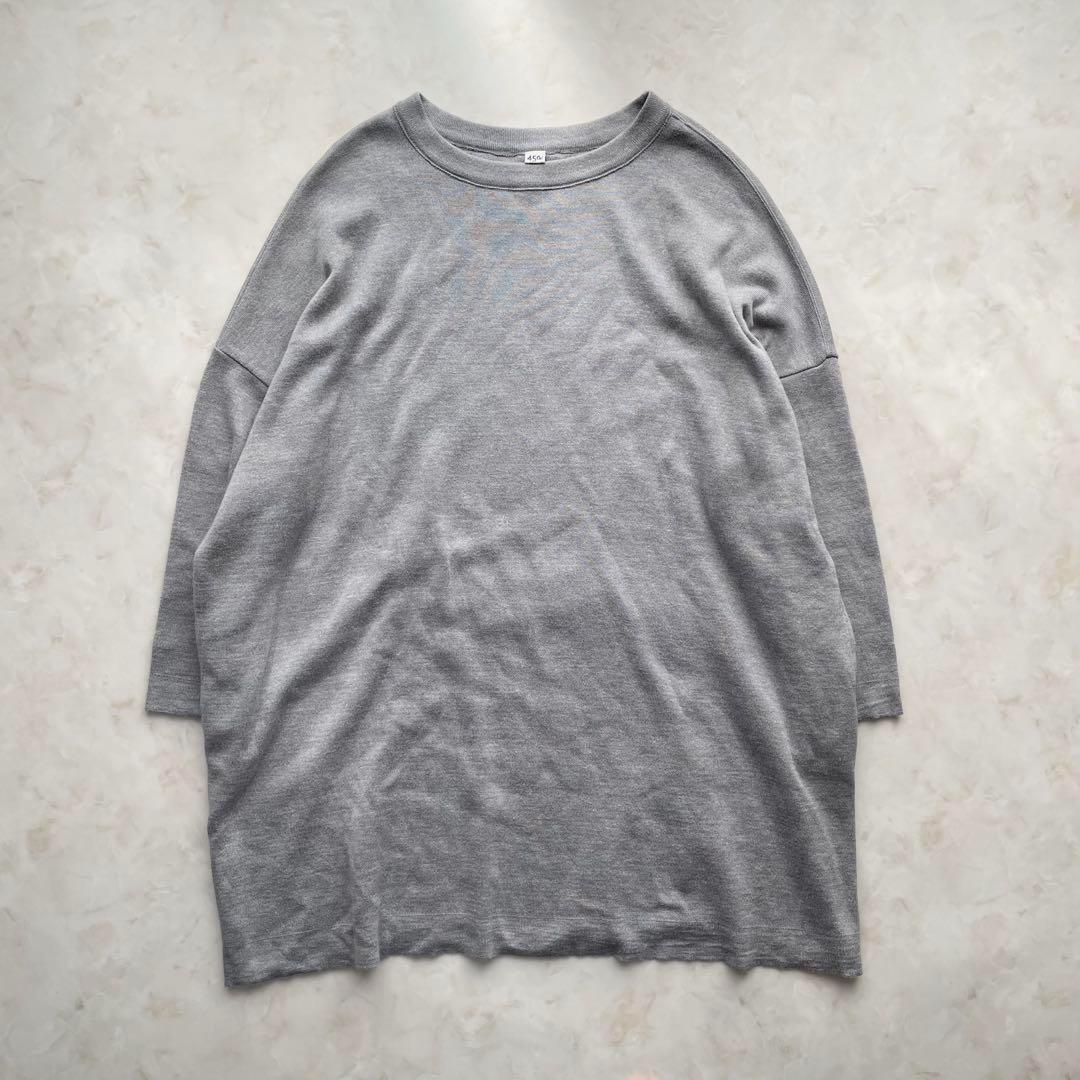 極美品 定価4.4万 2024AW 45R スムースのチュニック ワンピース