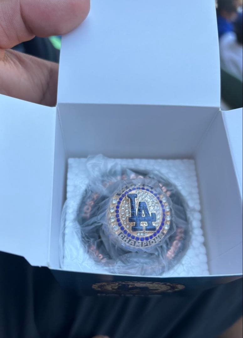 8/6 球場配布　大谷翔平　ワールドチャンピオン　優勝記念　リング