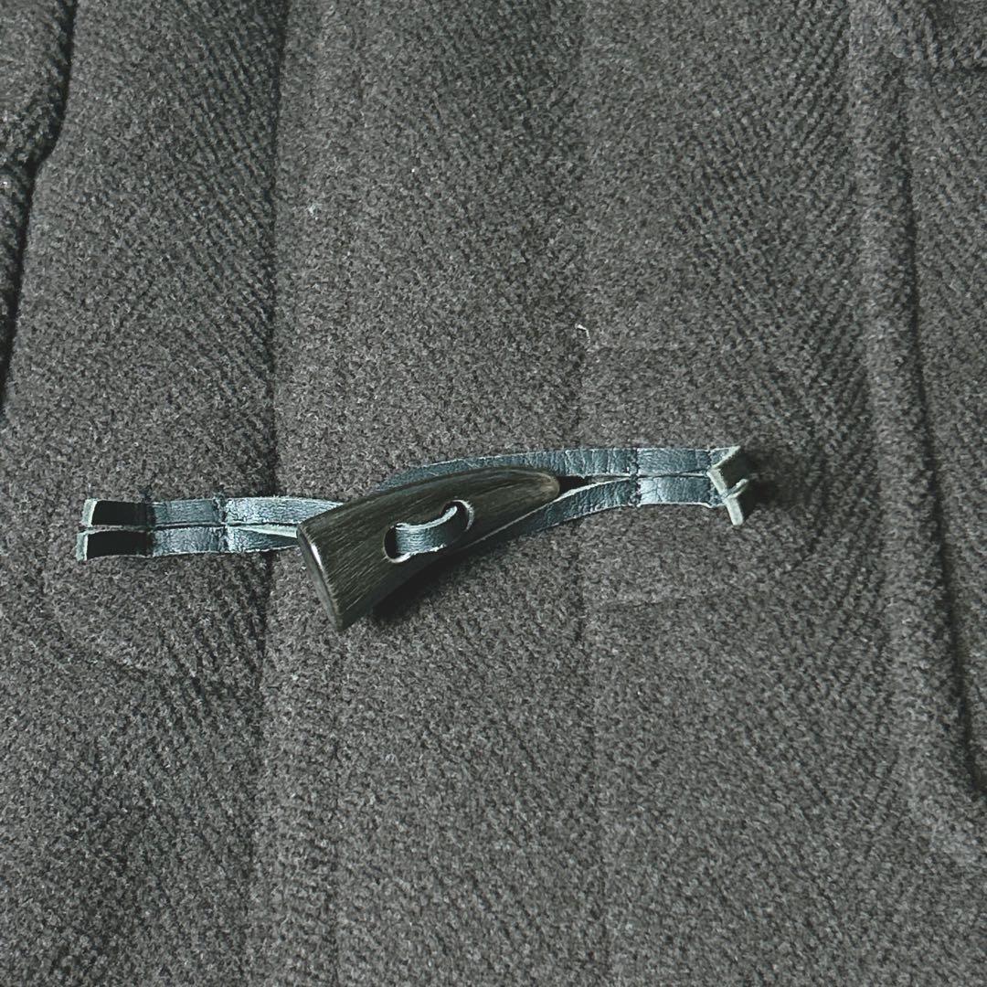 【ムーアブルック生地】英国製 オースチンリード 茶 ダッフルコート XL程度