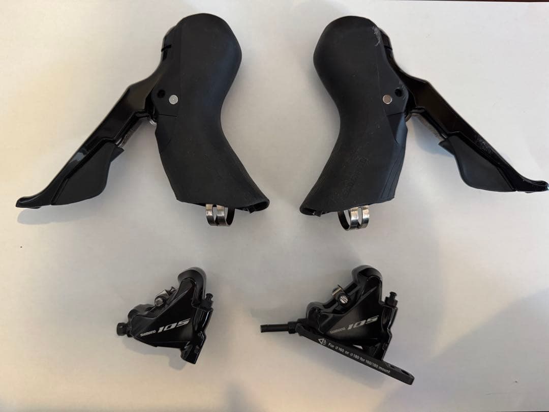 シマノ 105 STIレバー、ブレーキ (ST-R7020, BR-R7070)