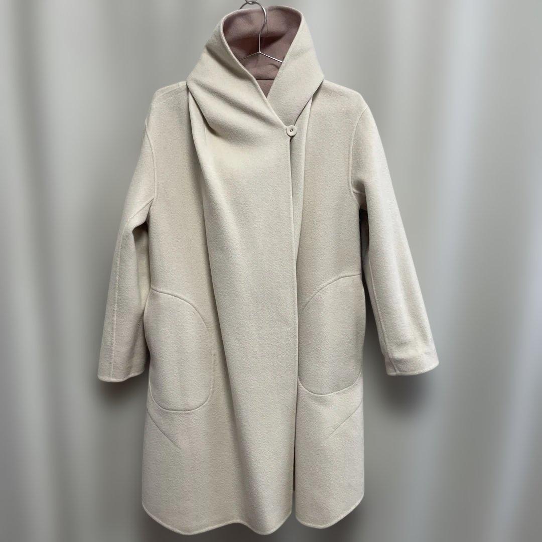 【大幅お値下げ】キヨコタカセ　カシミヤ100% リバーシブルコート