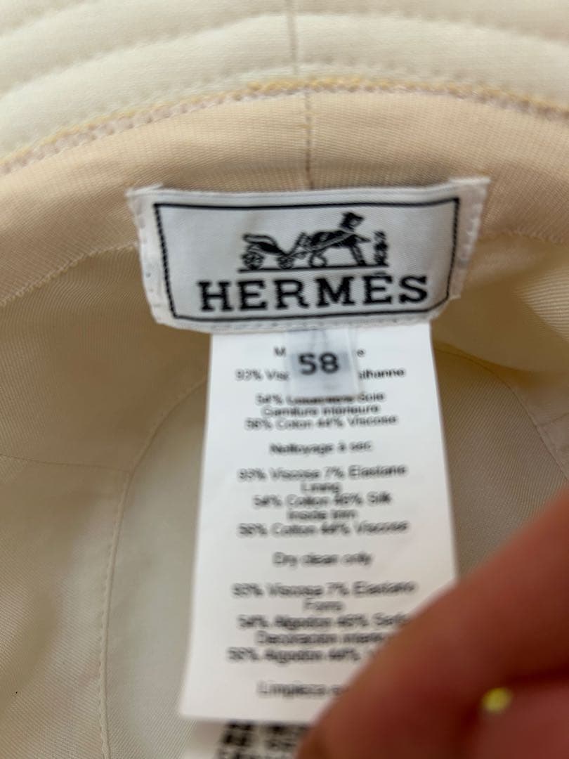 今週末までの出品　HERMES エルメス　バケットハット　カルヴィ