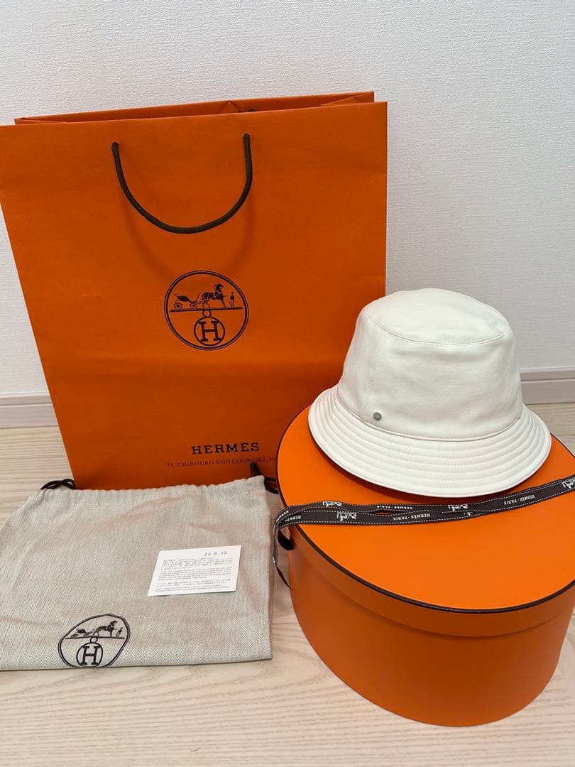 今週末までの出品　HERMES エルメス　バケットハット　カルヴィ