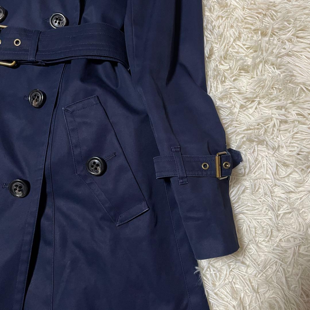 バーバリーブルーレーベル クレストブリッジ トレンチコート 36 ノバチェック