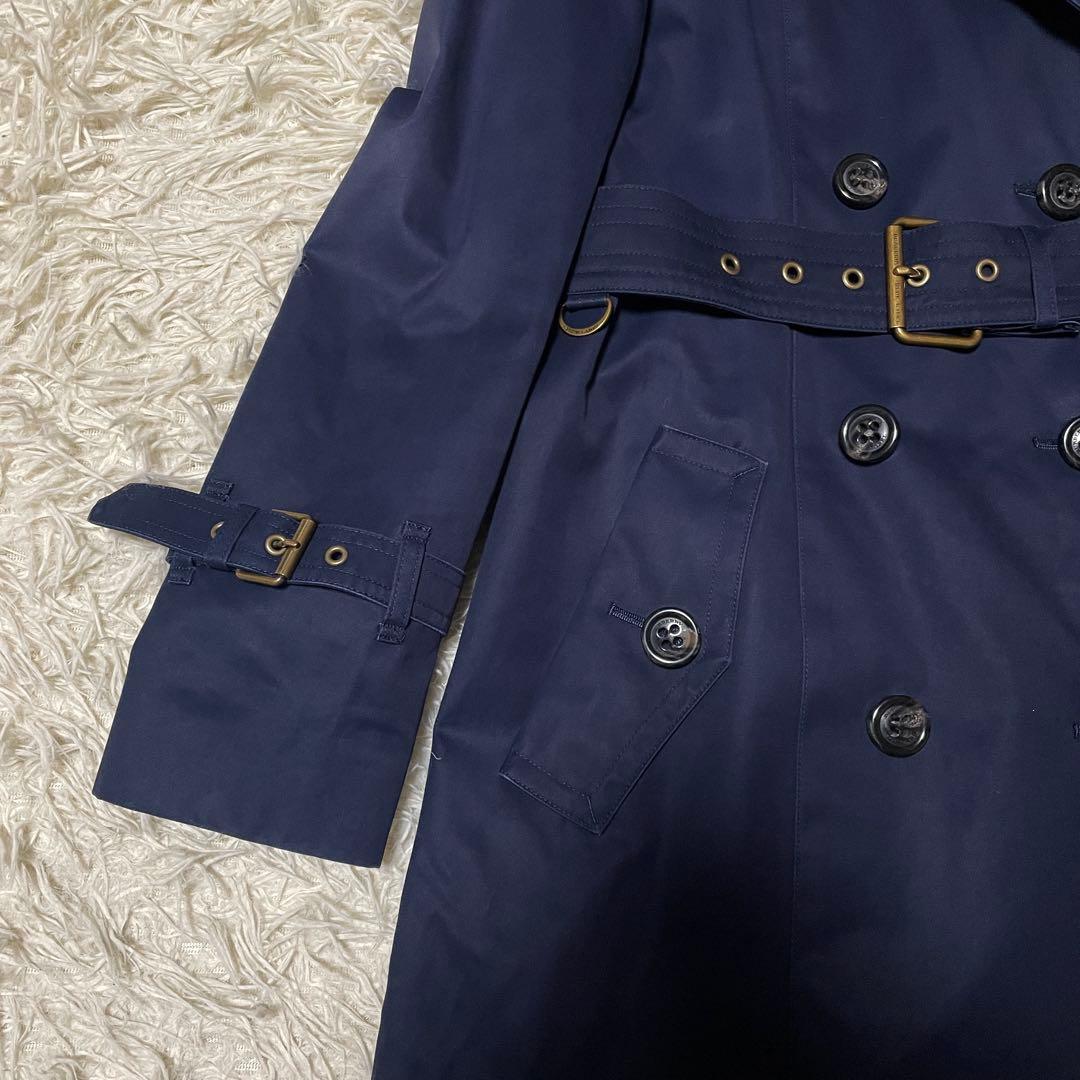 バーバリーブルーレーベル クレストブリッジ トレンチコート 36 ノバチェック