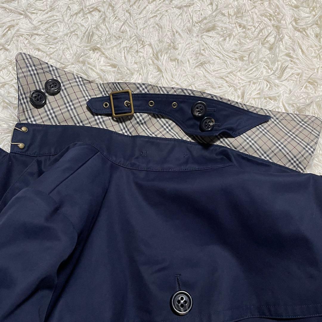 バーバリーブルーレーベル クレストブリッジ トレンチコート 36 ノバチェック