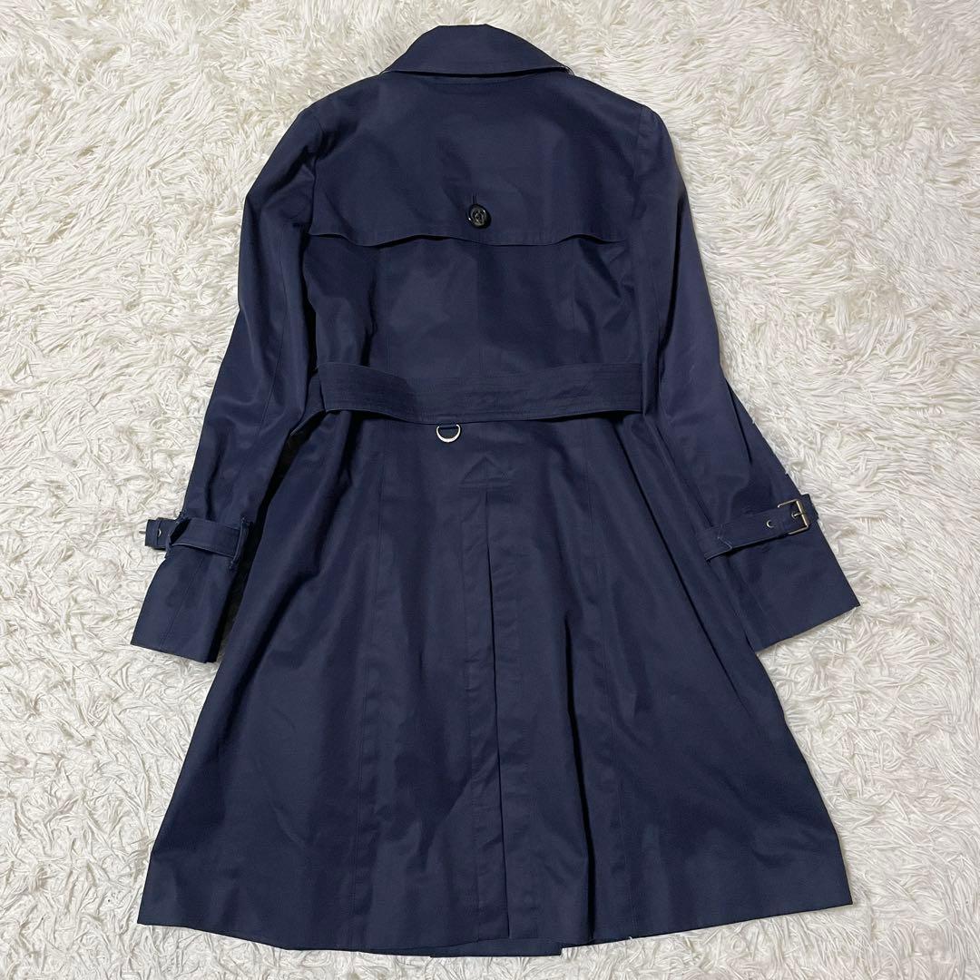 バーバリーブルーレーベル クレストブリッジ トレンチコート 36 ノバチェック