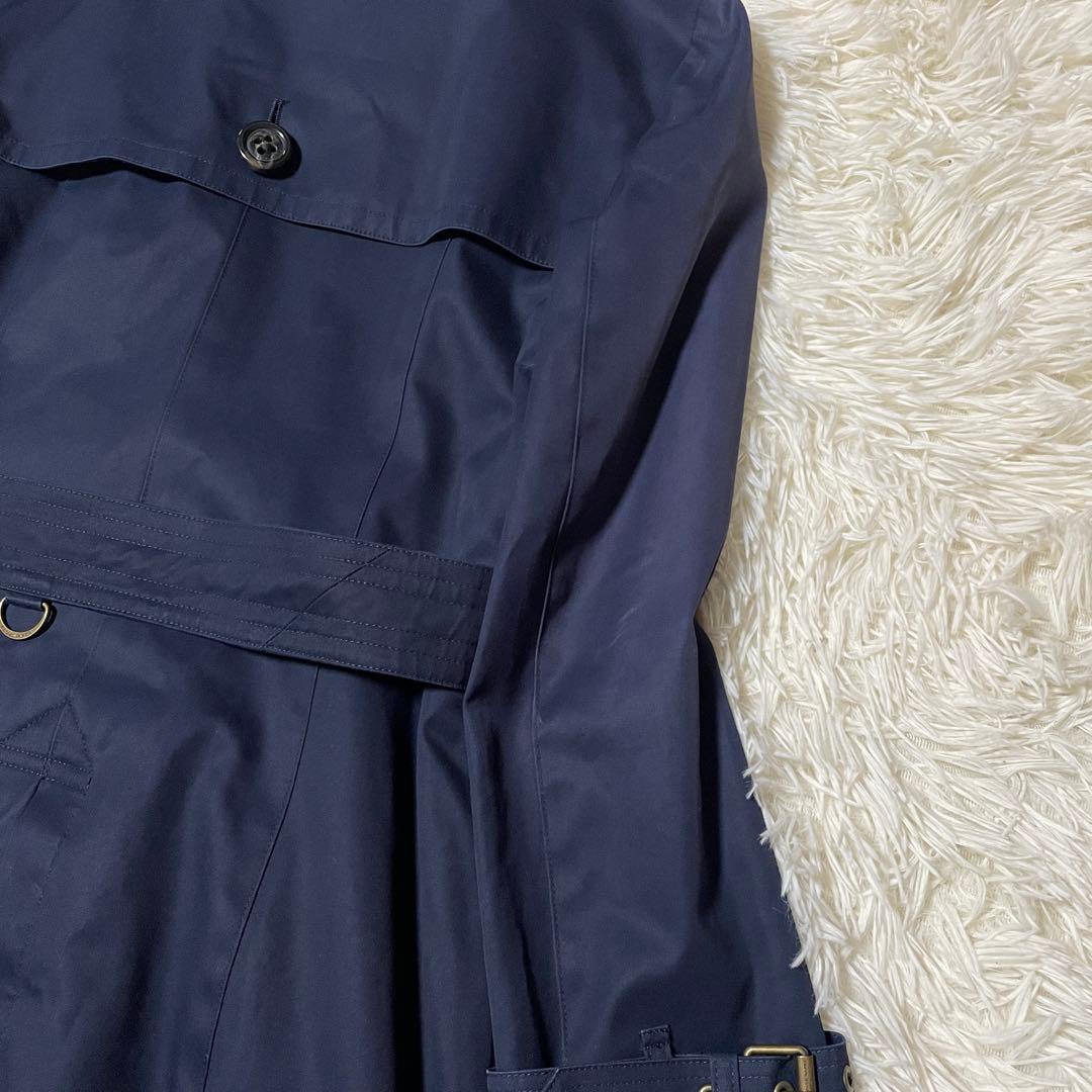 バーバリーブルーレーベル クレストブリッジ トレンチコート 36 ノバチェック