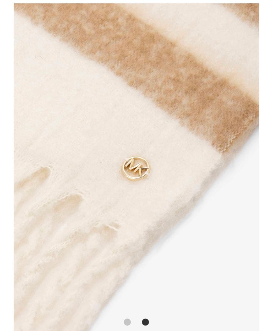 カラーブロック チャンキー マフラー