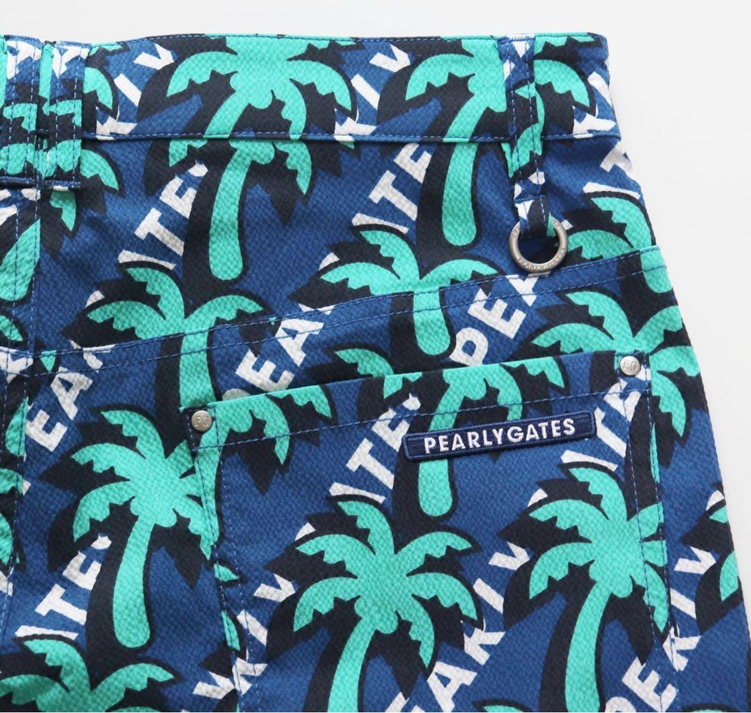 《パーリーゲイツ》新品 シアサッカー生地 ストレッチショートパンツ 4(W82)