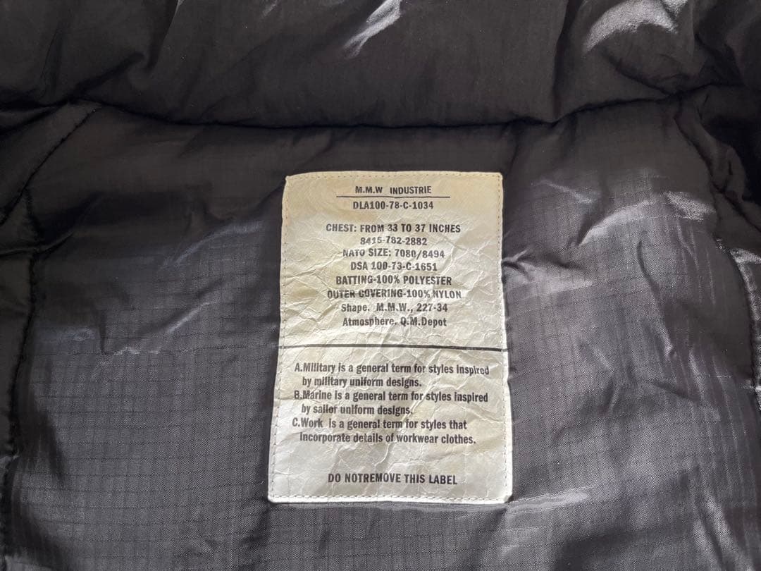 フリークスストア ビッグシルエットLEVEL7 JACKET 中綿 ジャケット